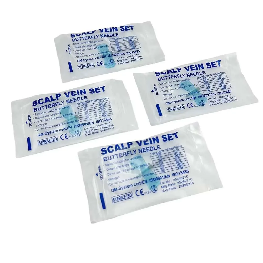 

50 шт. игла для инфузии бабочки, игла для инфузии Intravenous, стерильная индивидуальная упаковка, для домашних животных, комната для ветеринарного ухода, кошек, собак