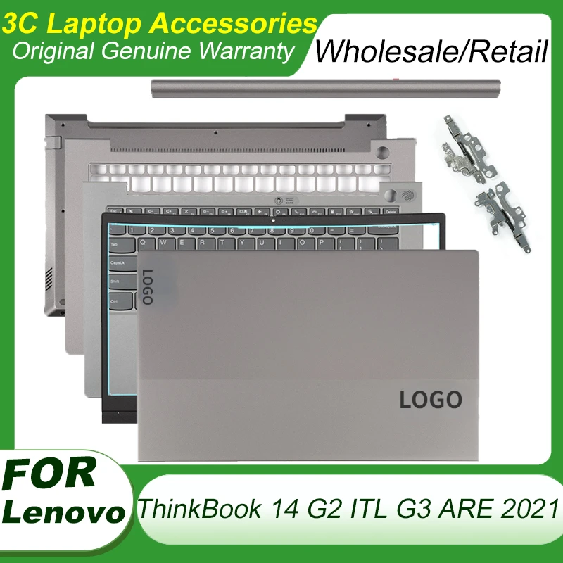 

New For Lenovo ThinkBook 14 G2 ITL G3 ARE 2021 LCD Back Case Bezel Palm Rest Bottom shell Top Cover Bezel Hinge upper keyboard