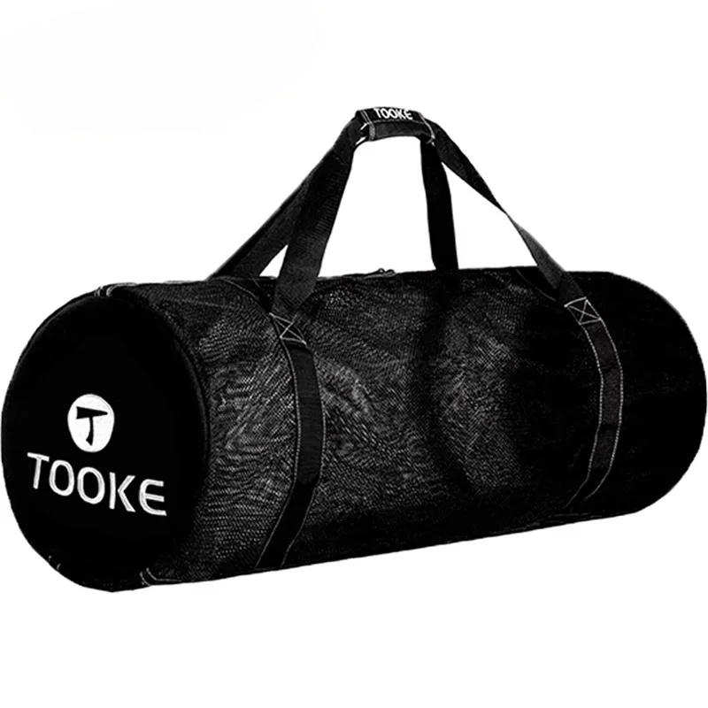 109L Scuba Diving Mesh Bag Large Capacity Swimming Fins Snorkel Wet Clothes Storage Bag Net Handle Bag For Underwater Sports