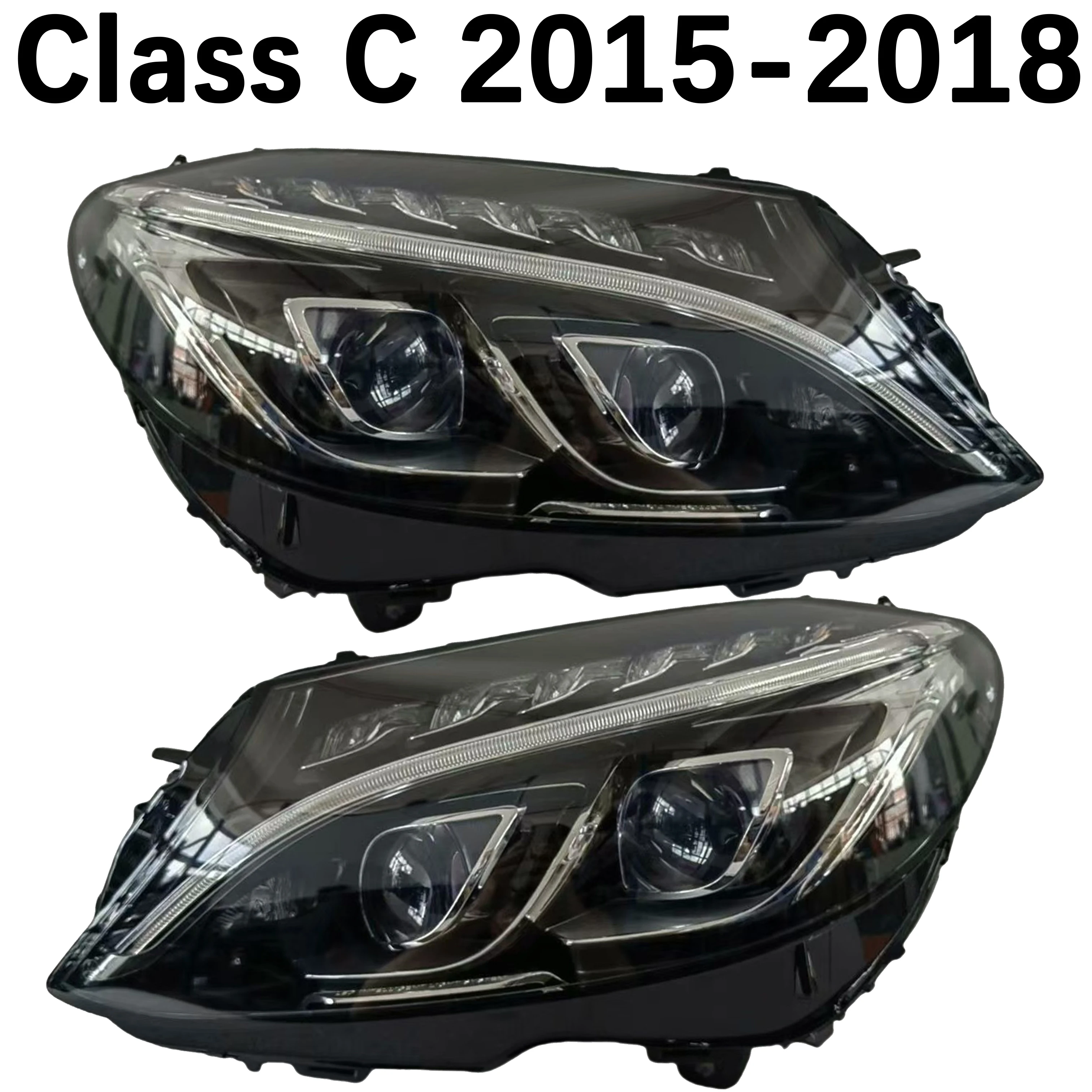 

1PC for Mercedes-Benz W205 headlights X205 2015-2018 C- class LED headlight double-lens Headlamp A2058202961,A2058203061