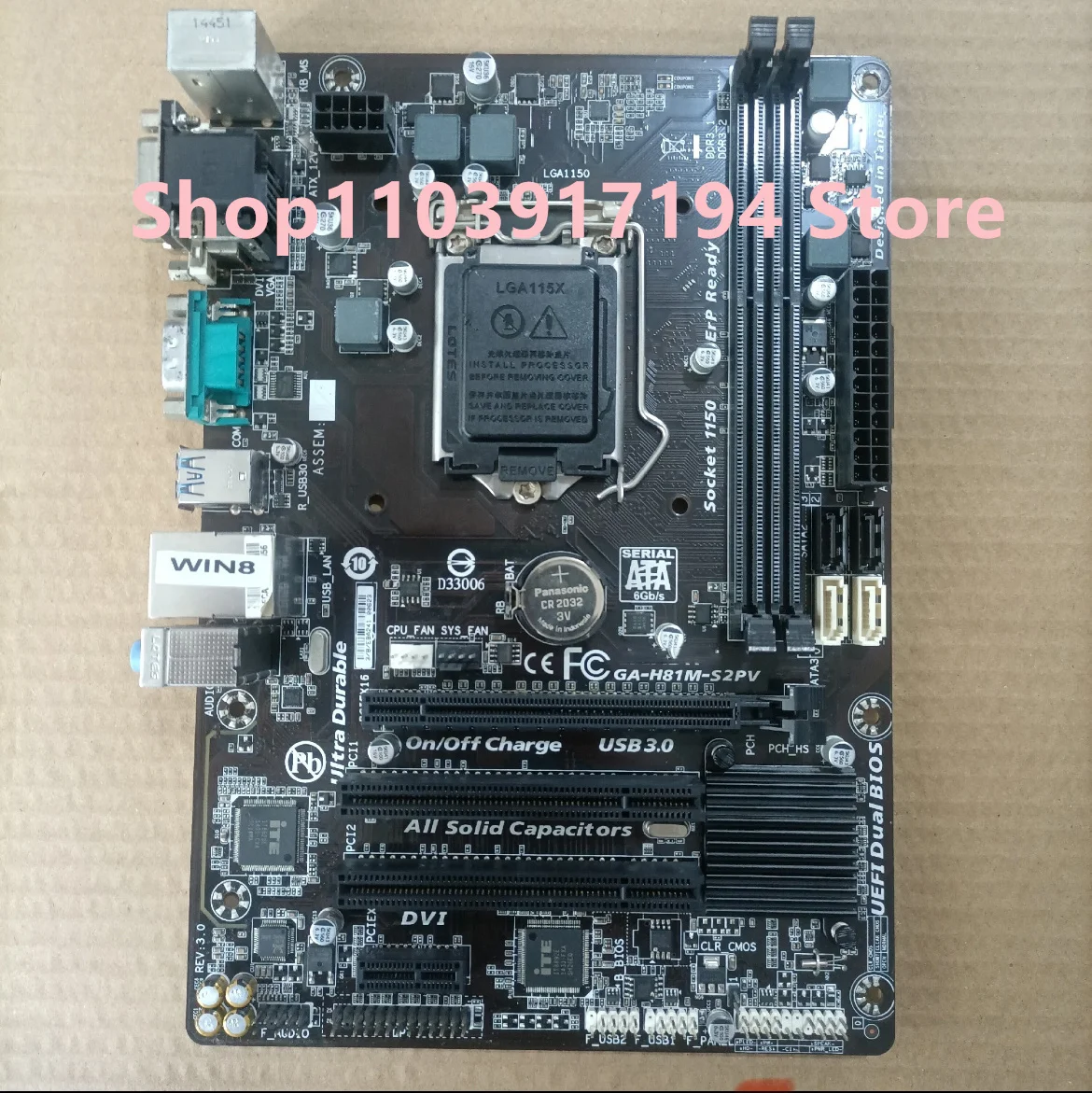 FOR GIGABYTE GA-H81M-S2PV   Motherboard