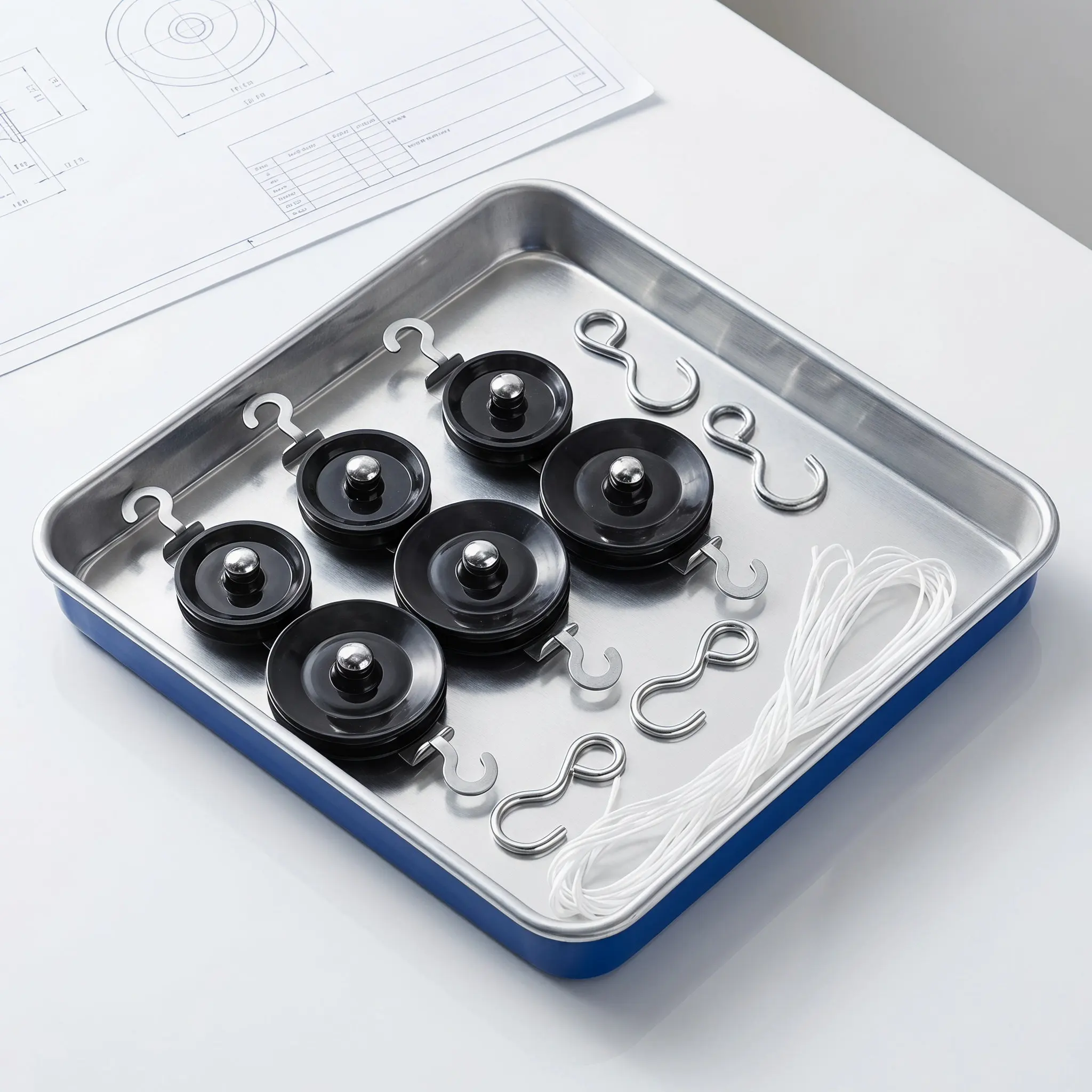 Metal Pulley System Set for Physics Experiments, Mechanics Teaching & Home Laboratory Use