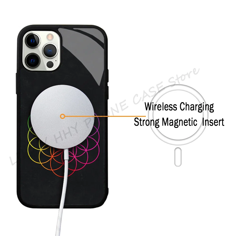 Rock Band Phone Case Strong Magnetic For IPhone 15 14 13 Pro Max 11 12 Mini C-COLDPLAY For Magsafe