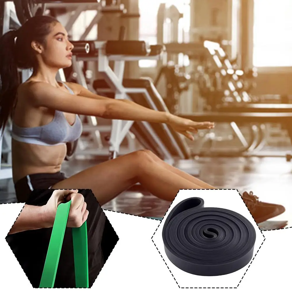 TPE Resistance Band Elastic Exercise Strength Pull-Ups Auxiliary Band Pilates Gym Fitness Equipment Strengthening Train