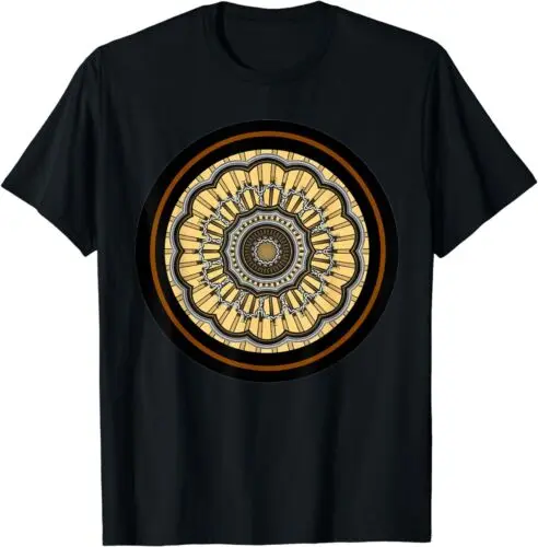 Mandala Geometry Sacred Fractal Art Yoga Mantra T-Shirt