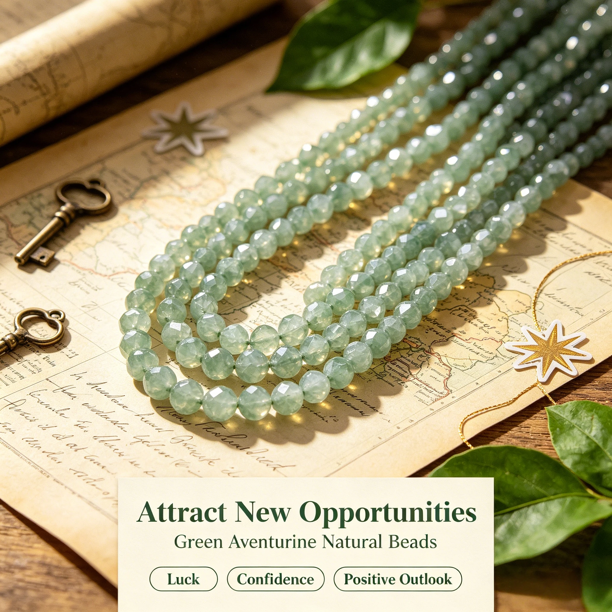 Hellgrüne Aventurin-Facettenpe – Jewelry Making Light Bewertung und Preis