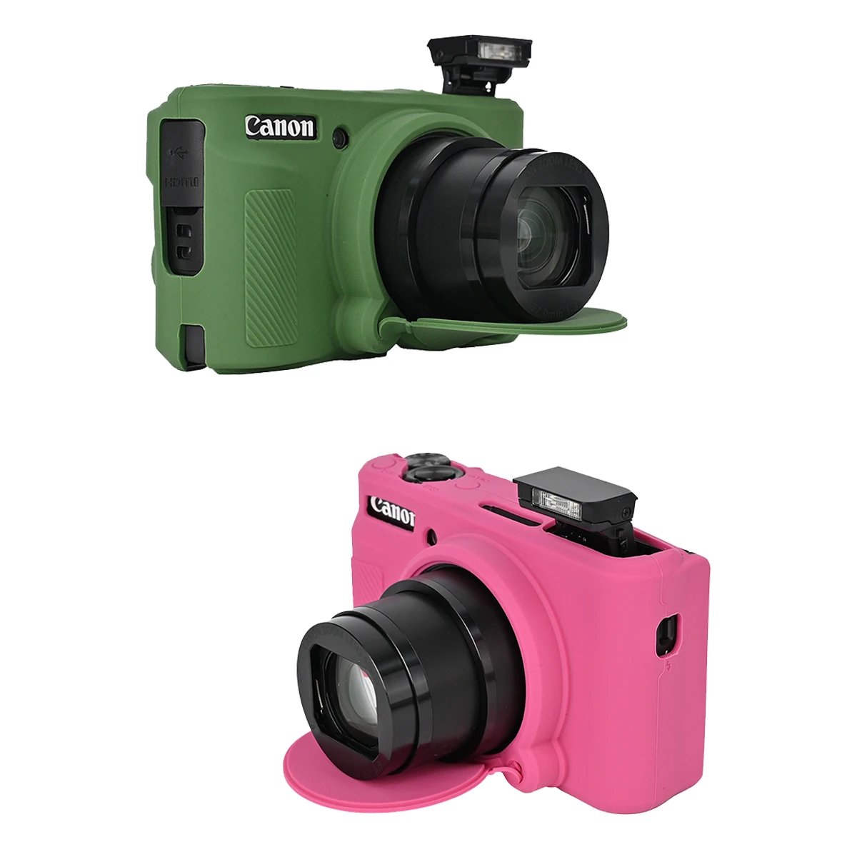 Silicone Protective Camera Case Body Cover for Canon Powershot G7X Mark III II SX740 SX740HS G7XIII G7XM3 G7XII G7XM2 G7X3 G7X2