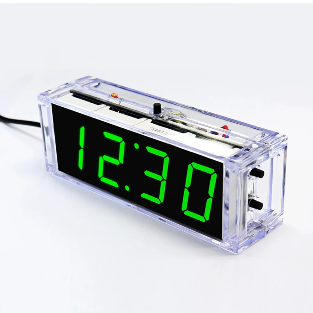 لتقوم بها بنفسك عدة إلكترونية صوت ساعة رقمية أنبوب رقمي ساعة ليد متحكم صغير لحام مشروع USB 5 فولت امدادات الطاقة #1