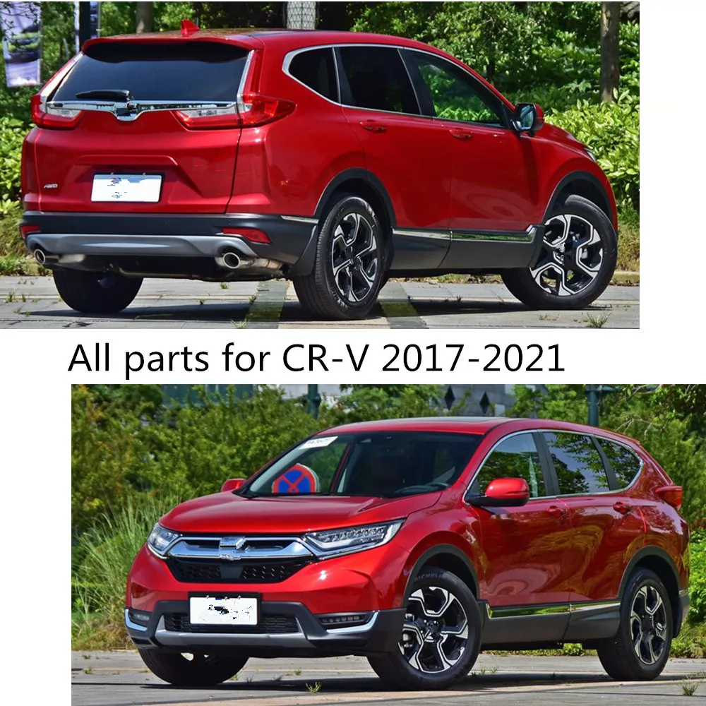 سيارة ABS كروم رئيس الجبهة ضوء الحاجب كشافات اغطية الحرس الإطار ملصق مصباح لهوندا CRV CR-V 2017 2018 2019 2020 2021