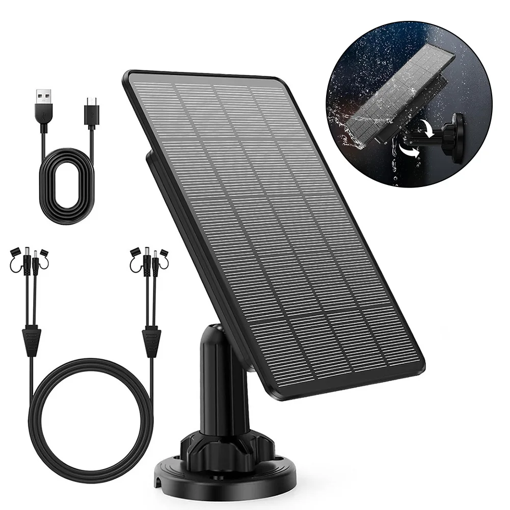 

Solar Panel For Trail Cameras12V/1A 6V/2A Build-in 5000mAh Lithium Battery IP66 Solar Power Parts & Accessories