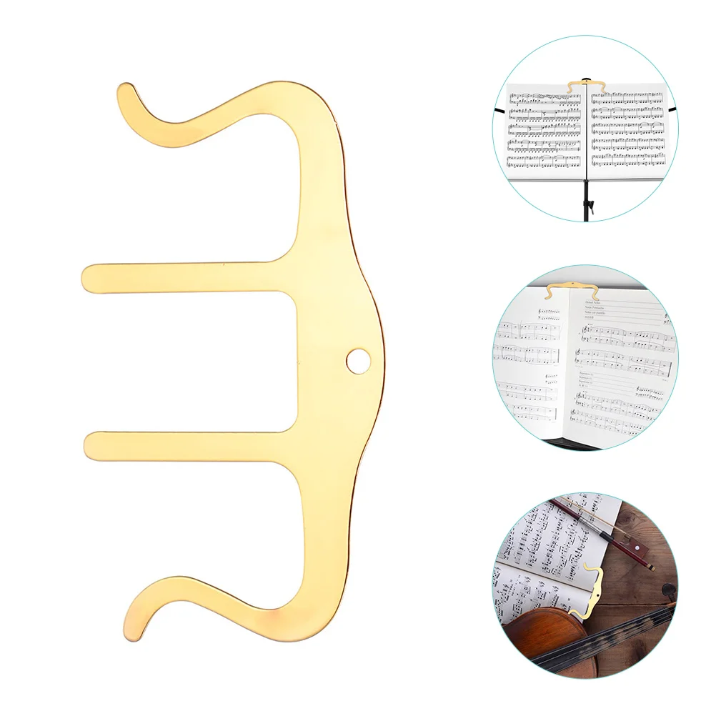 

M-Type Metal Music Folder Score Clip M-shaped Page Holder Piano Book Iron Clamp