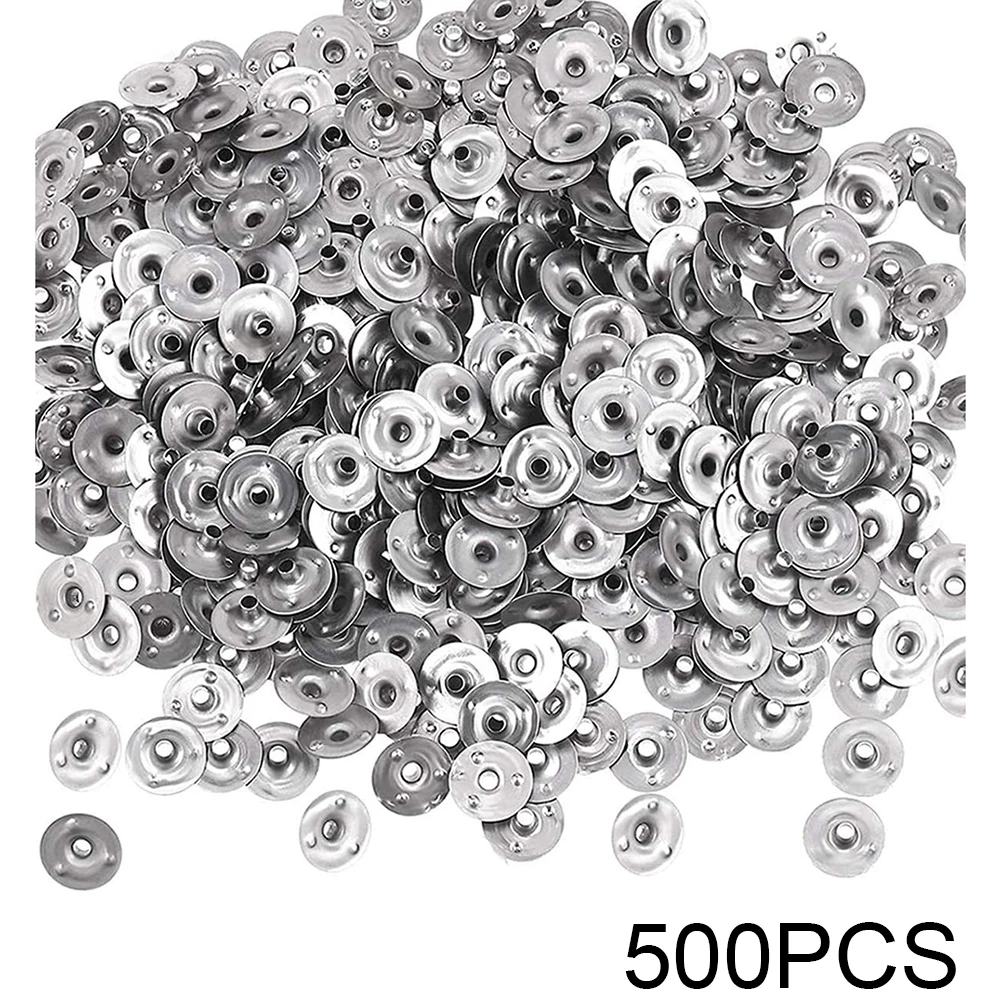 500 teile/satz Kerze Dochte Tabs Metall Kerze Dochte Basis Sustainer Tabs DIY Handgemachte Kerze Machen Liefert Für Geburtstag Jahrestag
