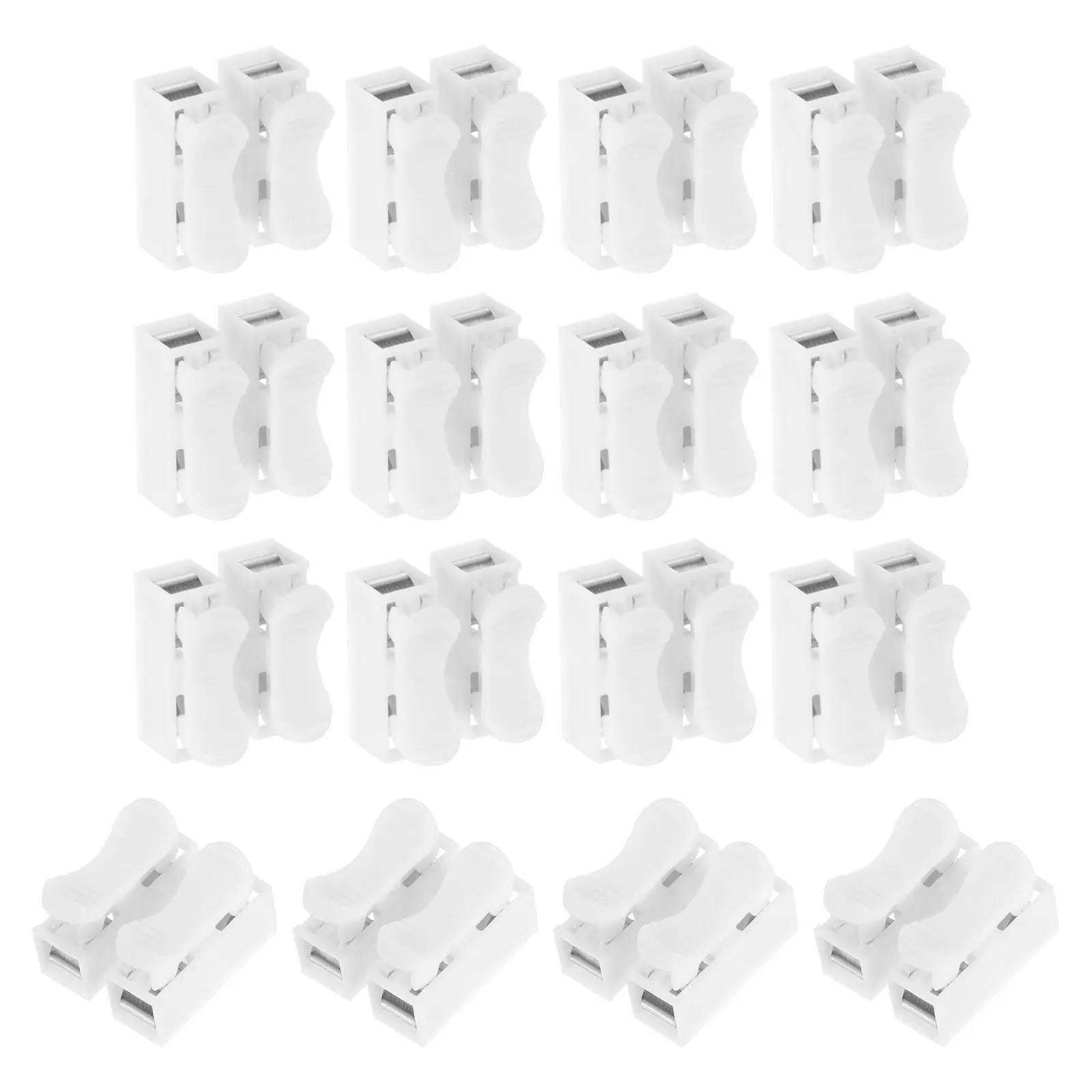 

80 Pcs Wire Connector Terminal Block Quick Installation Spring Clamp Strip Light Lighting Supplies Stable Connection
