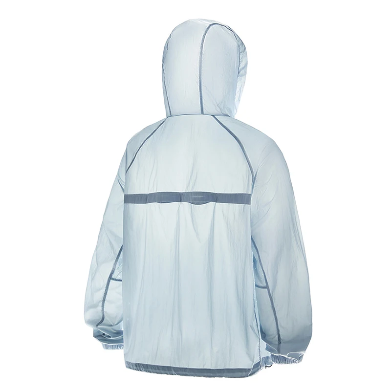 Outdoor Waterproof Sun Protection Hiking Jacket Men Summer Ultra-thin Breathable Ice Silk Fashion UV Resistant Camping Skin Coat
