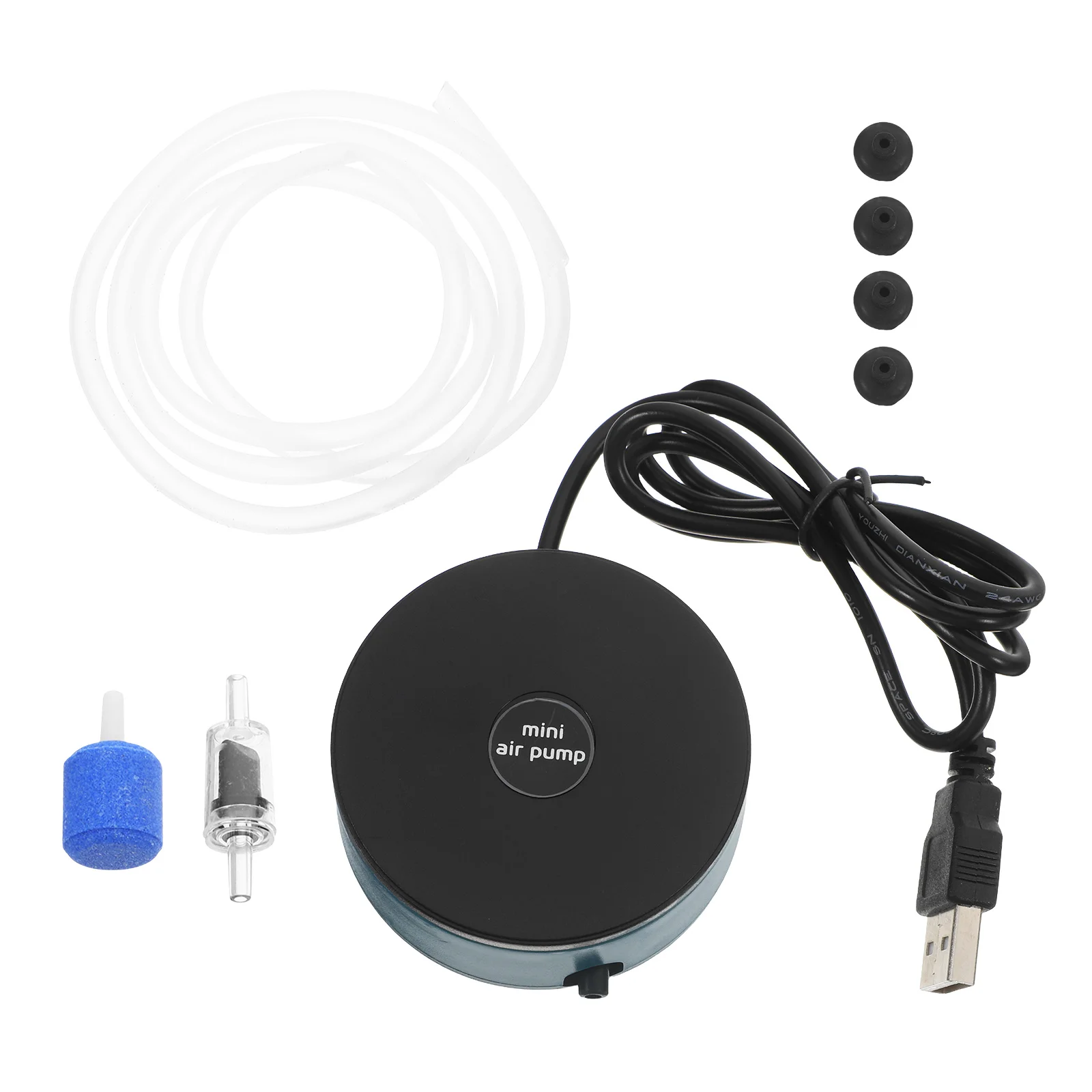 

1Set Mini Fish Tank Oxygen Pump USB Pump for Small Aquarium Efficient Aeration Portable Design Ideal for Home Travel