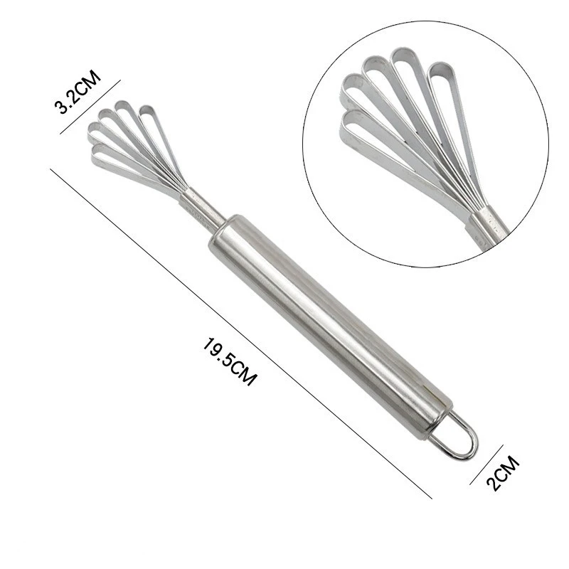 NEW Shredded Coconut Knife Fish Scales Scraper Stainless Steel Kitchen Supplies Fruit Vegetable Tool Meat Removal Knives