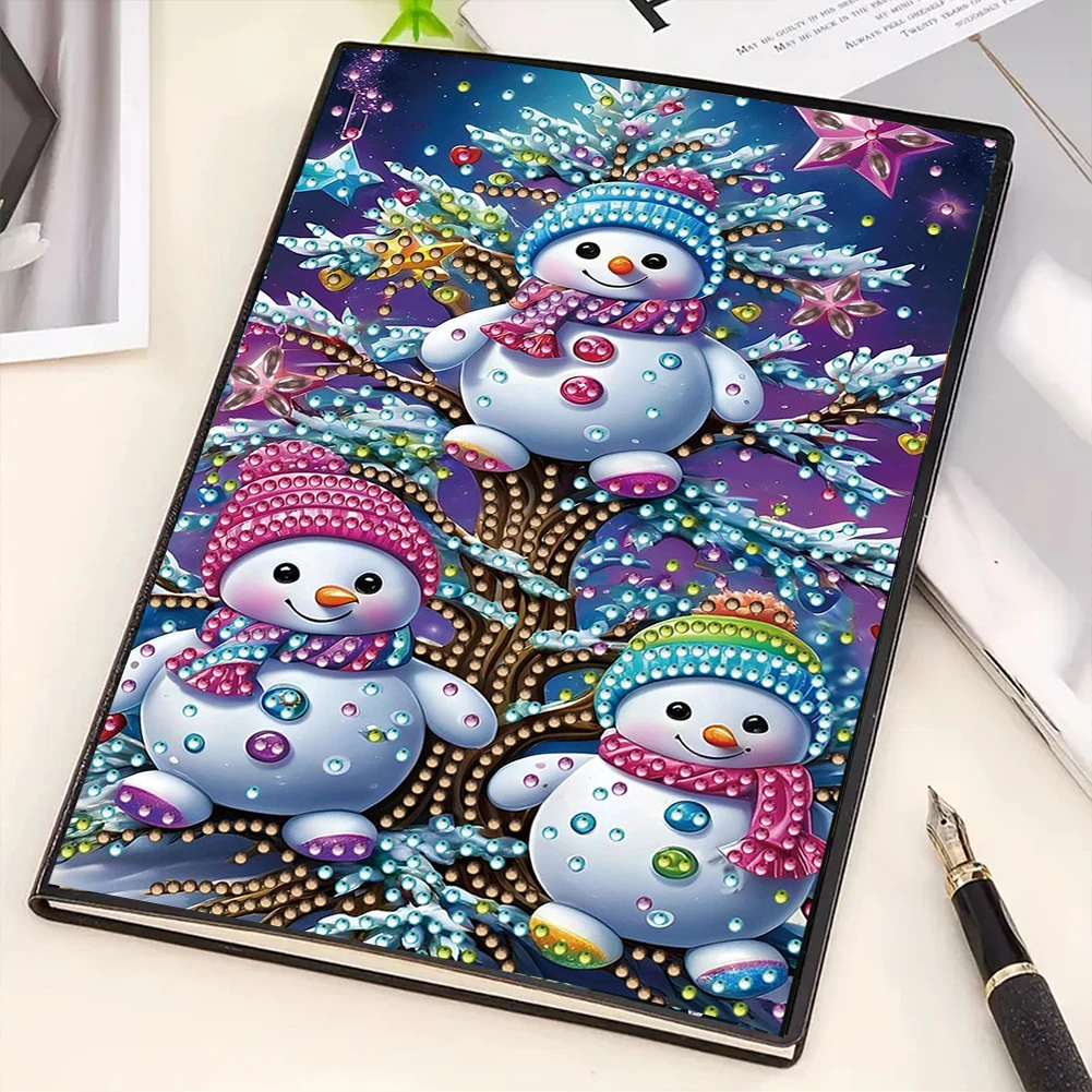 

50 страниц A5, размер 5D DIY, набор блокнотов для рисования с бриллиантами, набор блокнотов для художественной живописи со стразами, набор для подарков на день рождения или Рождество