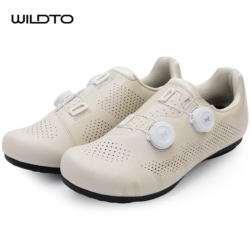 WILDTO Cycling Non-lock Flat Shoes Men Women Rubber Outsole Adjustable Casual MTB Road Bike Sports Sneaker Comfortable Asia Size