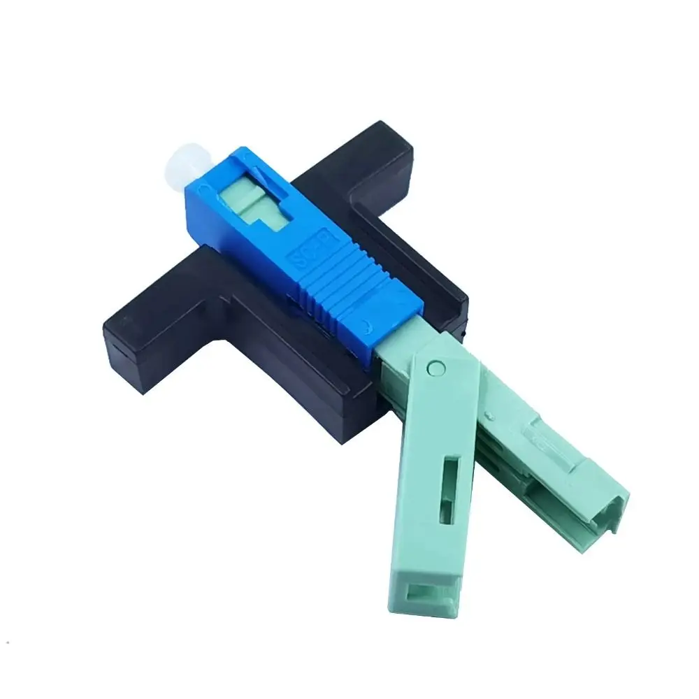 10Pcs Embedded SC UPC Fiber Optic Quick Connector Reusable Professional FTTH Tool Cold Connector Easy To Install Universal