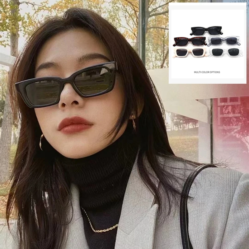 スモールフレーム サングラス ファッショナブル レトロ デザイナー ヒップホップ スタイル スクエア サングラス UVカット トレンディでスタイリッシュ ユニセックス
