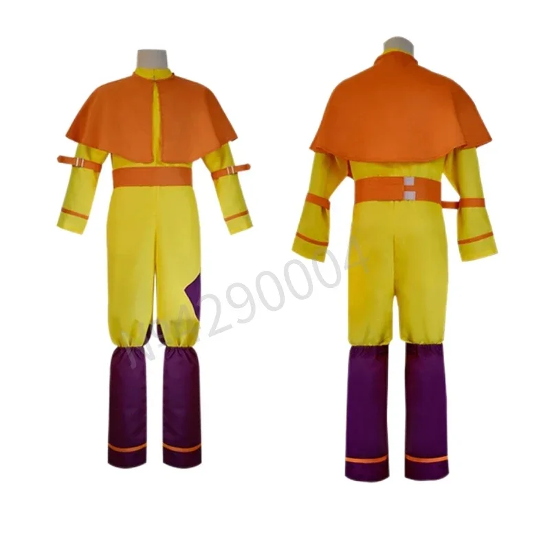 Halloween carnaval terno Aar o último mestre do ar adulto anime Aar Aang cosplay traje roupas uniformes