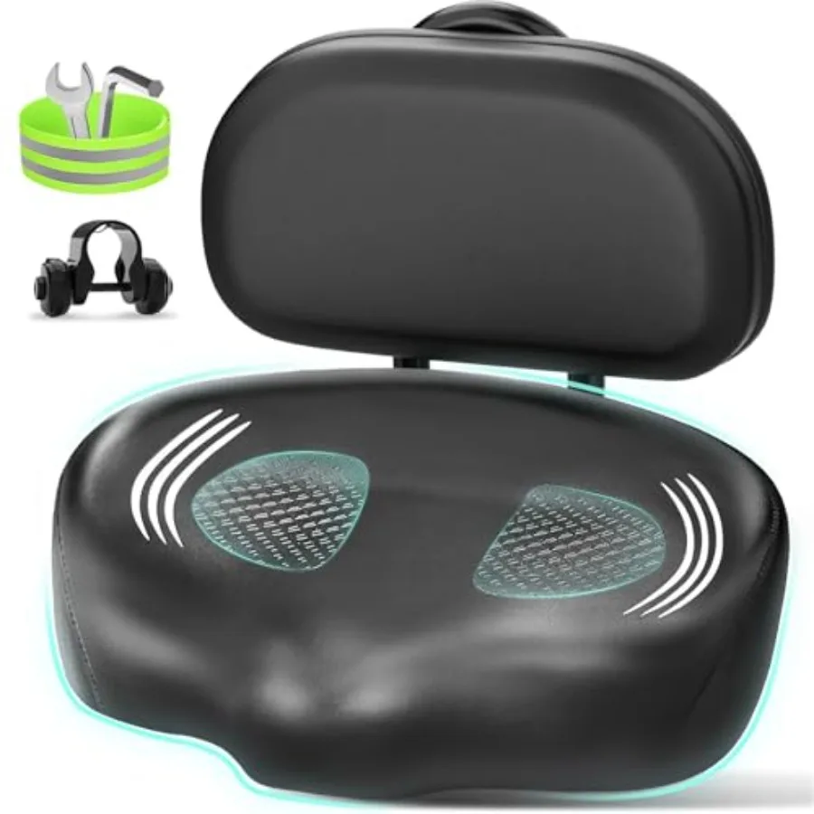 

Bike Seat Noseless Wide Bicycle Seat for Women Men, Bike Seats Cushion Comfort for Big Butt, Multiple Fit Saddle for Peloton, E