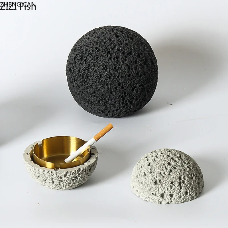 Creative Planet Ashtray Office Desk Decoration Smoking Accessories For Weed Stainless Steel Household Ashtray Gift For Boyfriend
