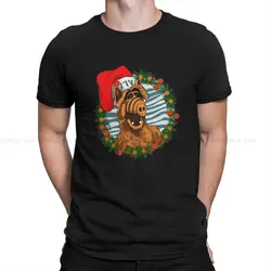 ALF The Animated Series Newest TShirt for Men Christmas Time Alf The Santa Round Neck Polyester T Shirt Hip Hop Birthday Gifts