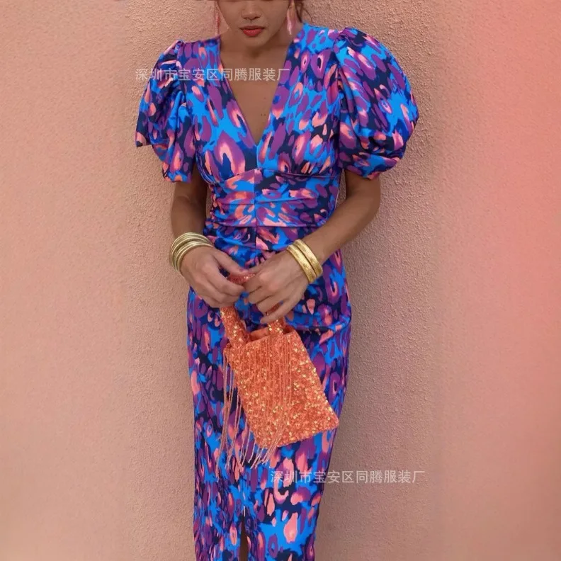 Robes moulantes taille serrée femme été Ombre teint plage fête dégradé couleur décoloration transitionnel Multi tonique accrocheur ambiance