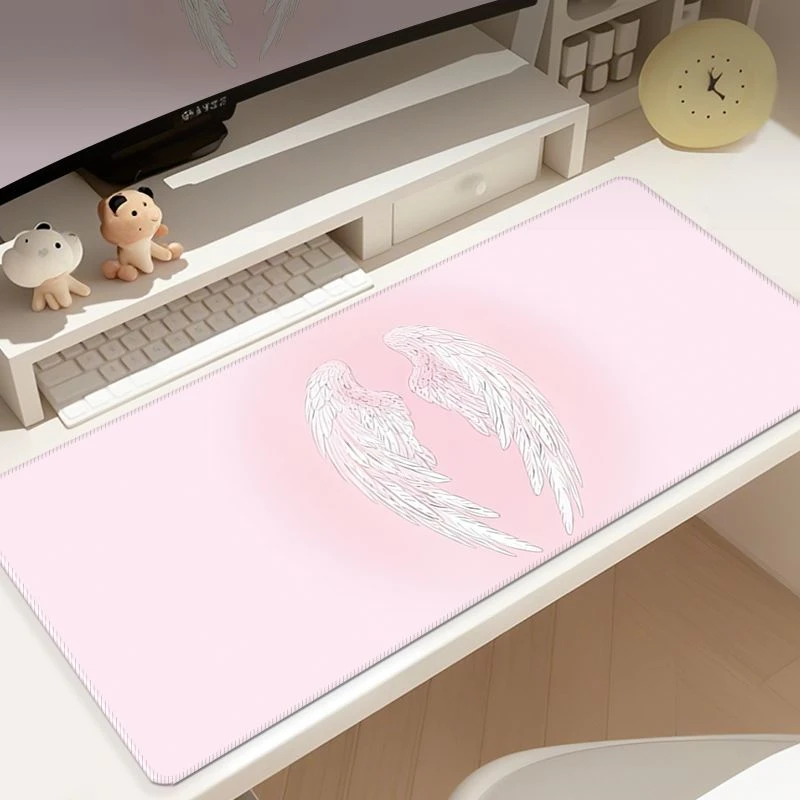 LFeather Rubber Desk Pad Mouse Protector Non-Slip Large Small Mouse Pad Home Office Desk Mat Pc Laptop Practical Mouse Mat