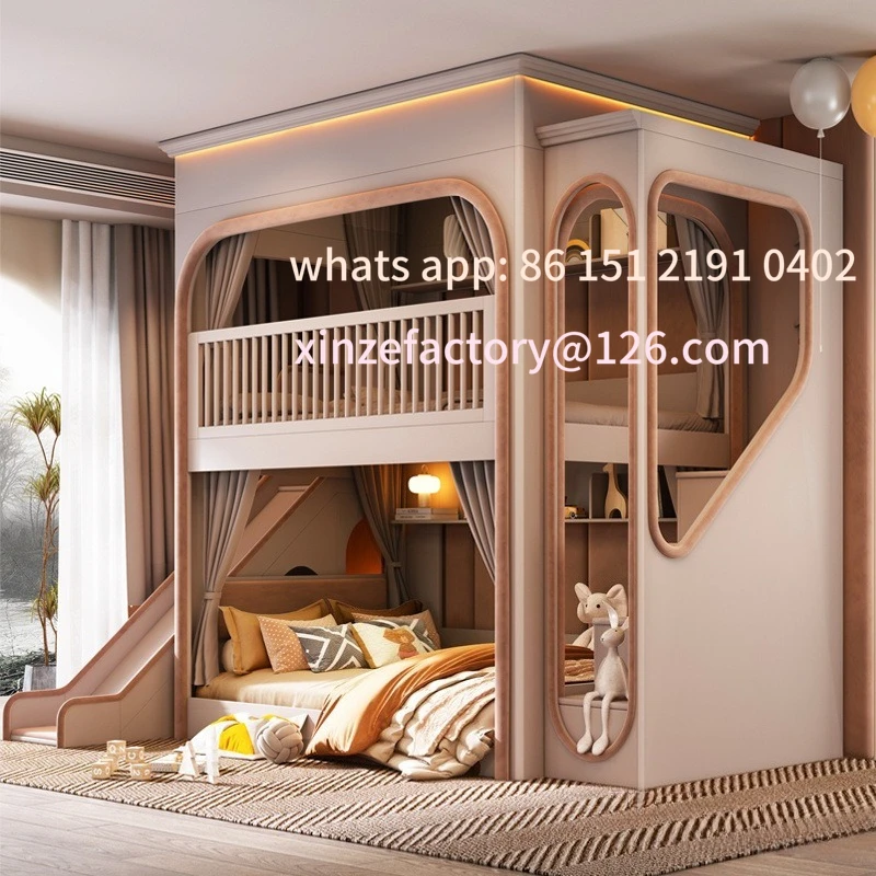 

Настраиваемые двухъярусные кровати. Кровать для братьев в маленькой квартире. Высокая и низкая горка для детей и мам. Космическая капсула. Кровать на крыше.