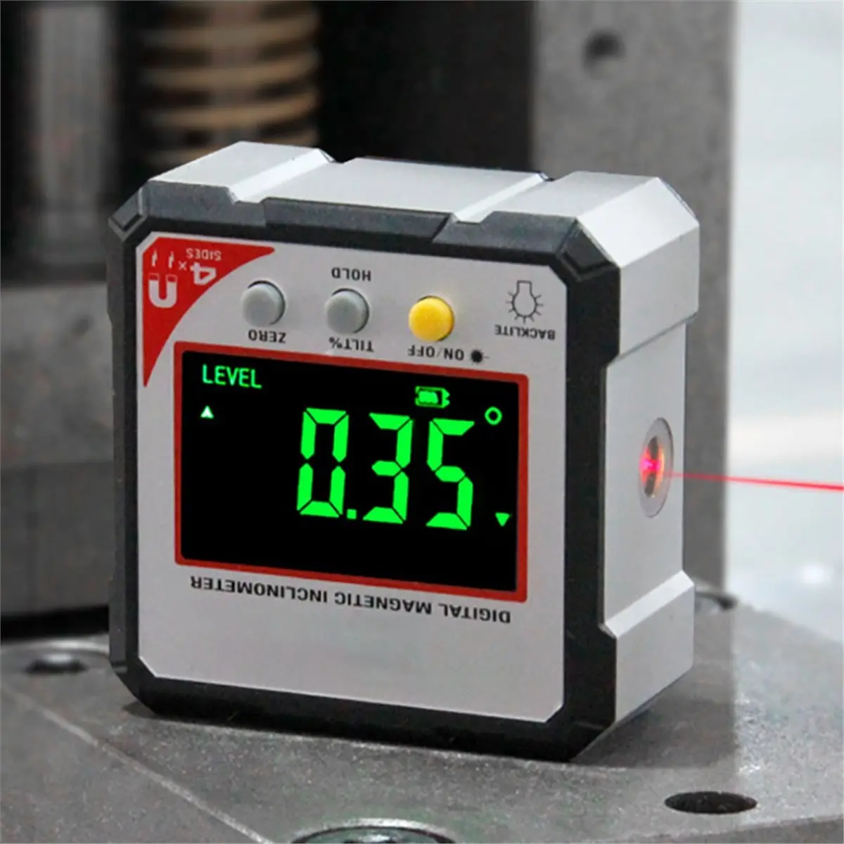 Mini Digital High Goniometer Electronic Level Box Magnetic Protractor Inclinometer IP54 Angle Meter Gauge 393L