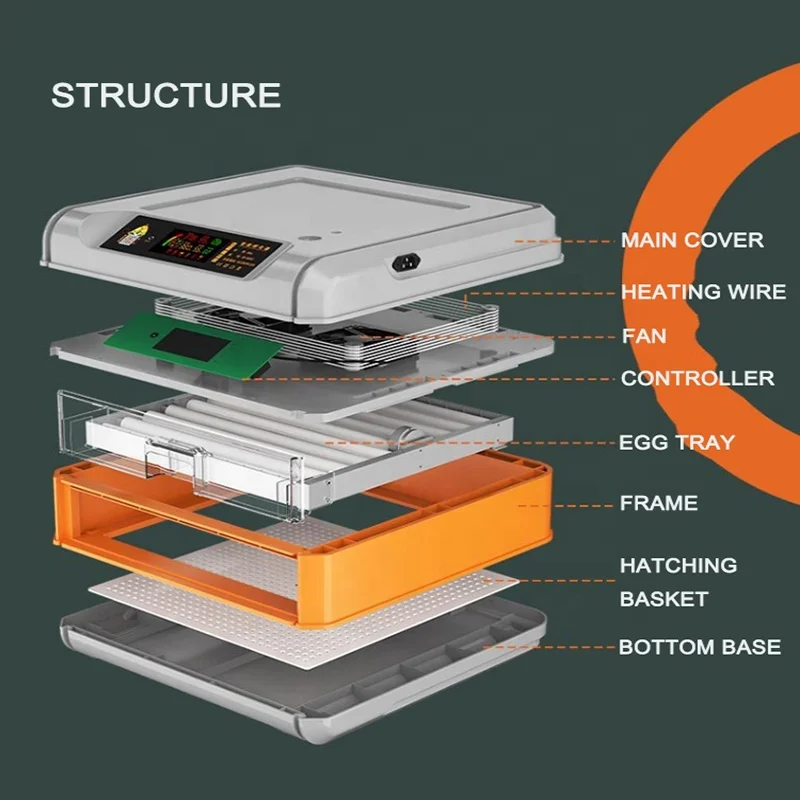 Two-layer Automatic Flip Function Electric Egg Hatching Machine Hatching Machine Intelligent Hatching Machine