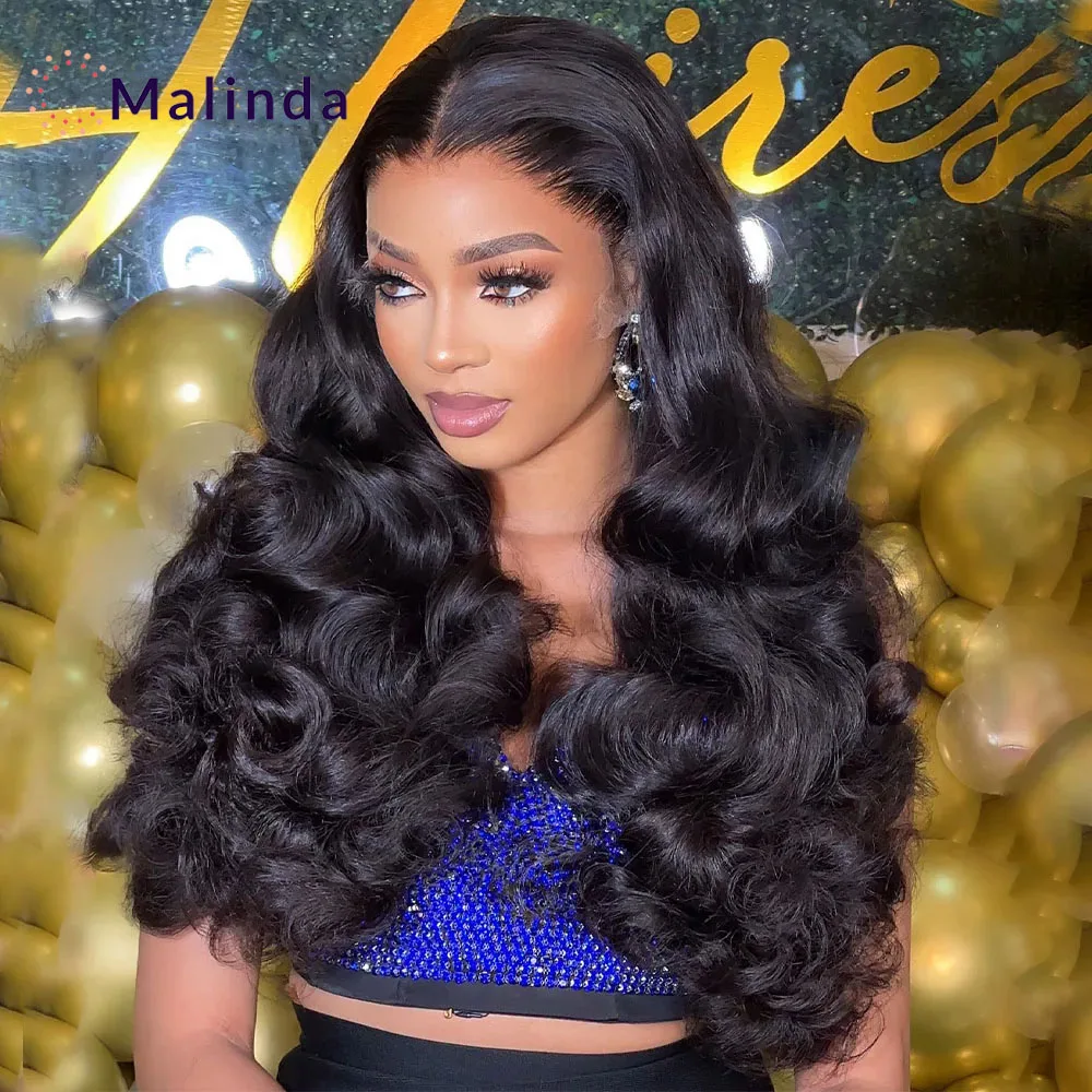 Peruca de cabelo humano sem cola, nós branqueados, solto profundo, Real HD transparente Lace Frontal, pré arrancado, pronto para ir, 13x4, 300% Densidade