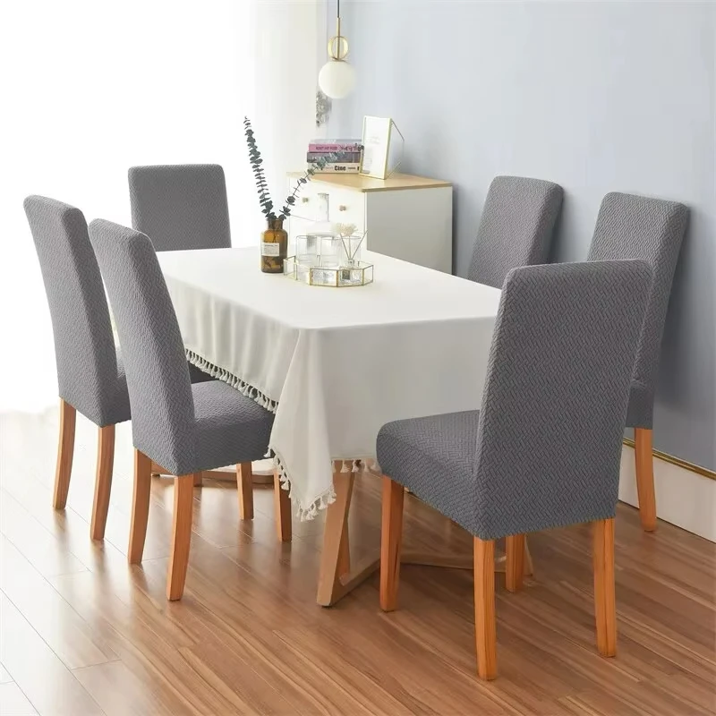 Jacquard fotel fedezze számára dining szoba Tartam jacquard dining fotel fedezze slipcover Alkalmazkodó m spandex konyhai fotel fedezze