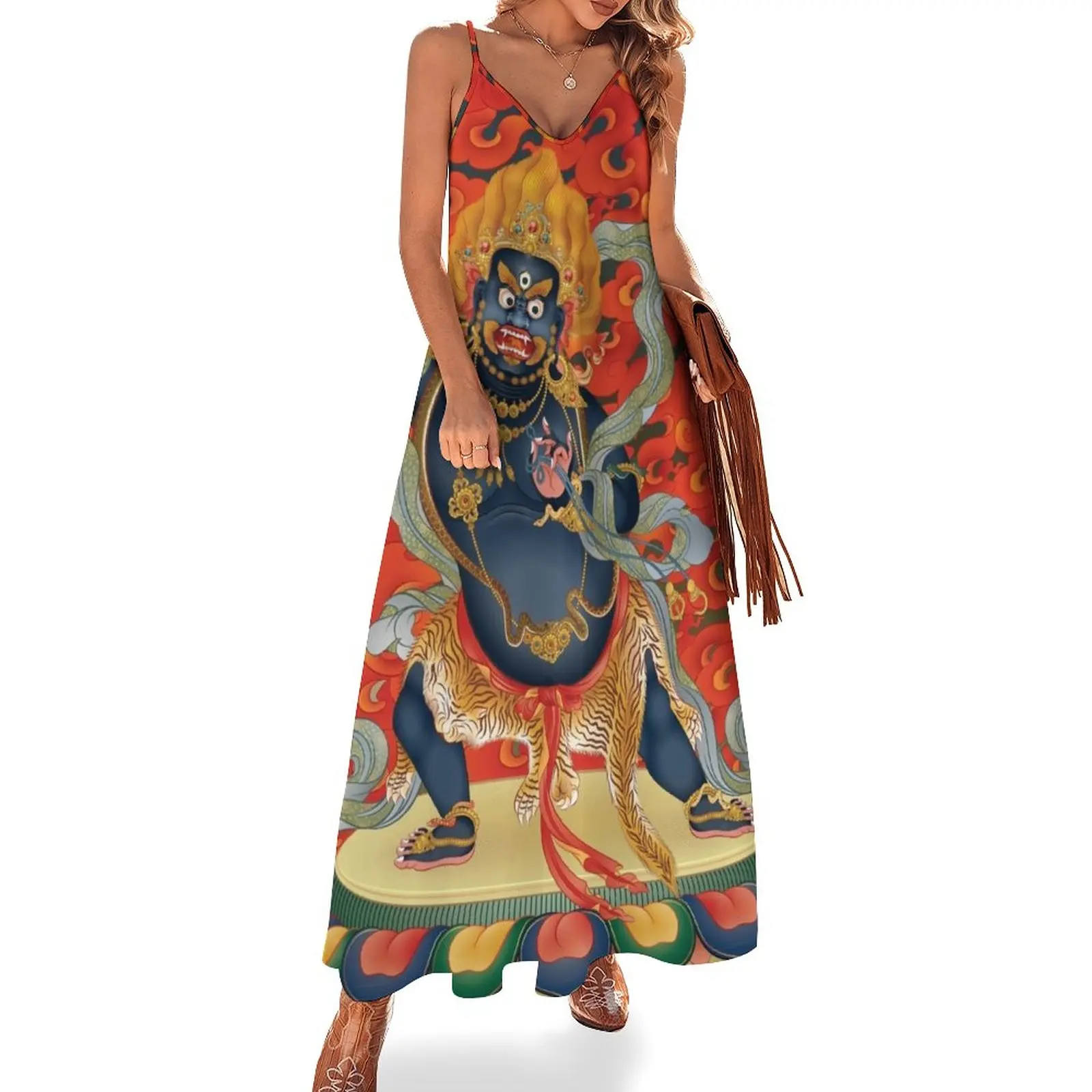 

Vajrapani Sleeveless Dress dresses for womens Clothing female luxury evening dress woman for wedding Women's summer dresses