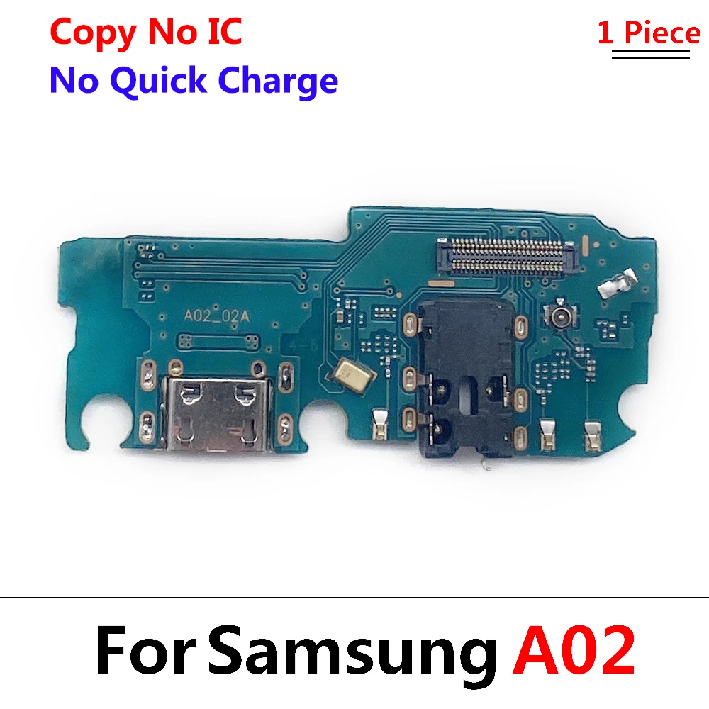 10Pcs/Lot,  For Samsung A02 A02S A12 A21 A22 A32 4G 5G USB Charger Port Dock Connector Charging Board Flex Cable WIth Microphone