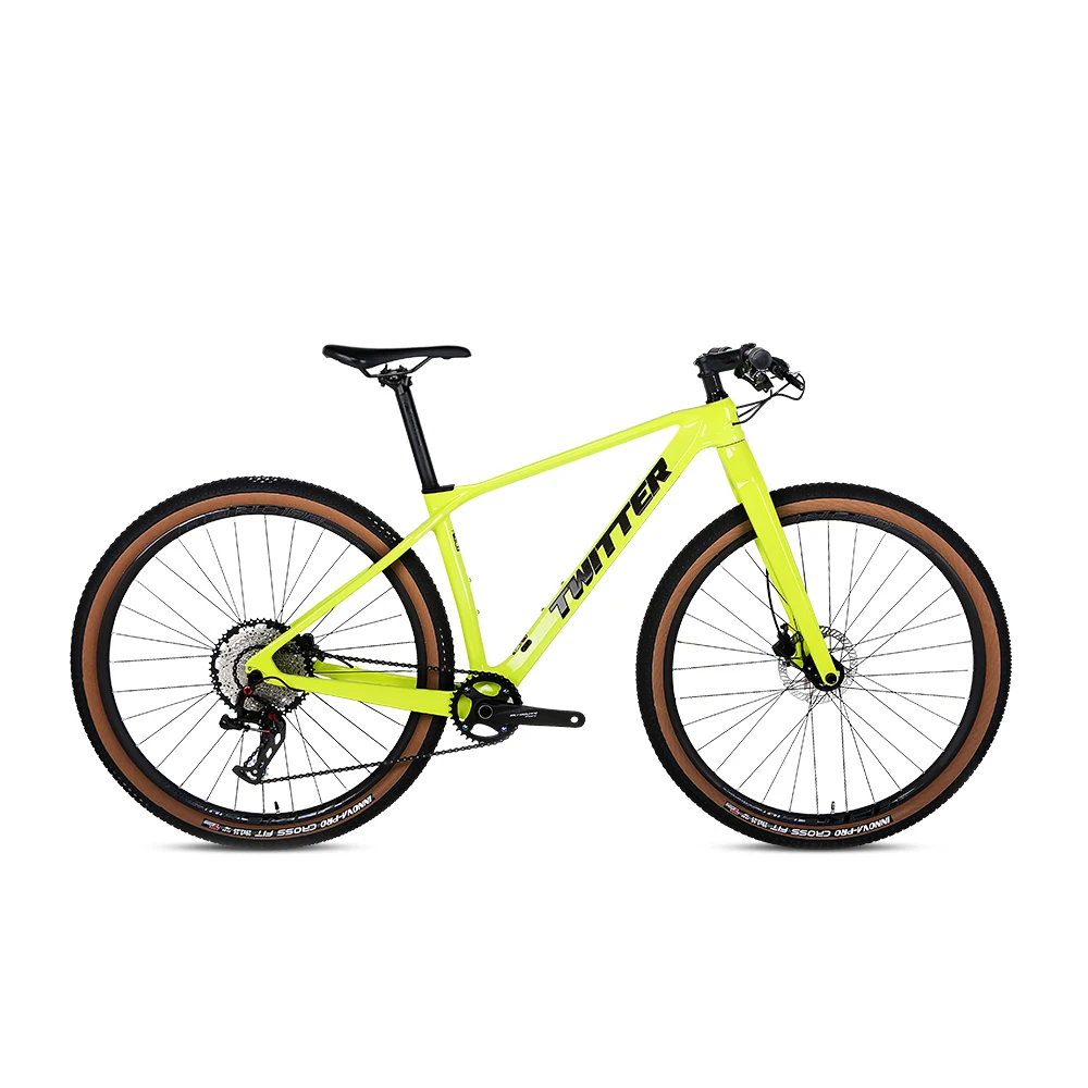 TWITTER M6 NX-11S hydraulic disc brake XC Class internal routing 27.5/29in carbon fiber mountain bike with carbon fork bicycles