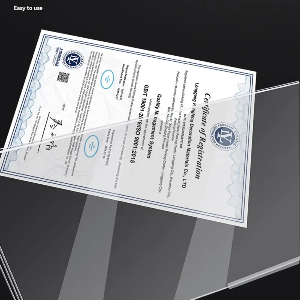 High Quality Acrylic Label Holder Self-Adhesive Clear Card Holder Double Layer Multifunctional Photo Frame Card Display