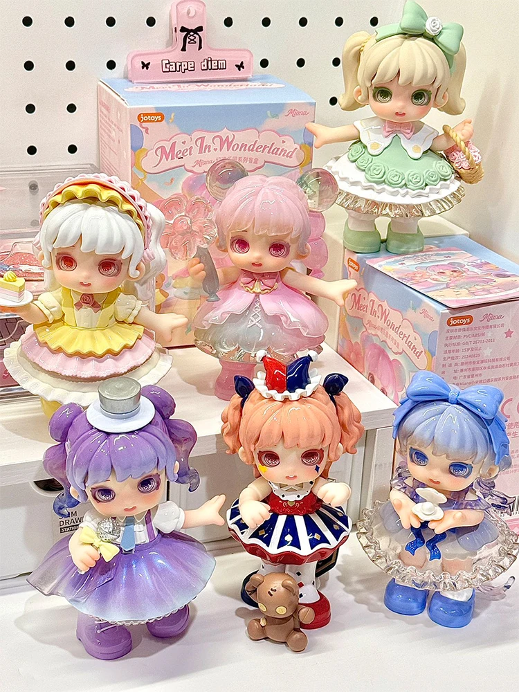 

Miana Meet In Wonderland Series Blind Box Toys Kawaii Anime Figure Surprise Mystery Box Dolls Girls Gift