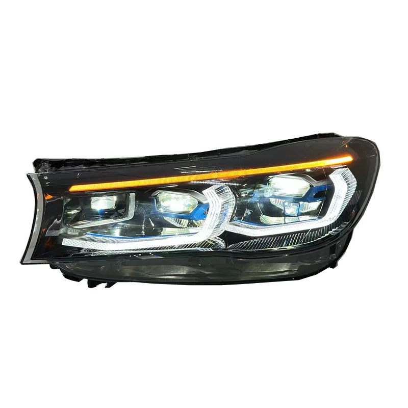 SJC Auto Part Headlight for BMW 7 Series G11 G12 2016-2019  Laser Style Headlamp Dual-color DRL Laser Style Head Lamp