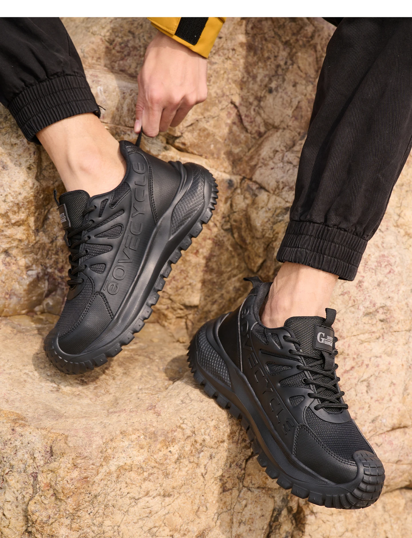 Modische Arbeitsschuhe für Männer, Arbeitssneaker, stoßfest, durchtrittsicher, unzerstörbare Schuhe, Sicherheitsstiefel, rutschfeste Herrenstiefel – Detail 19
