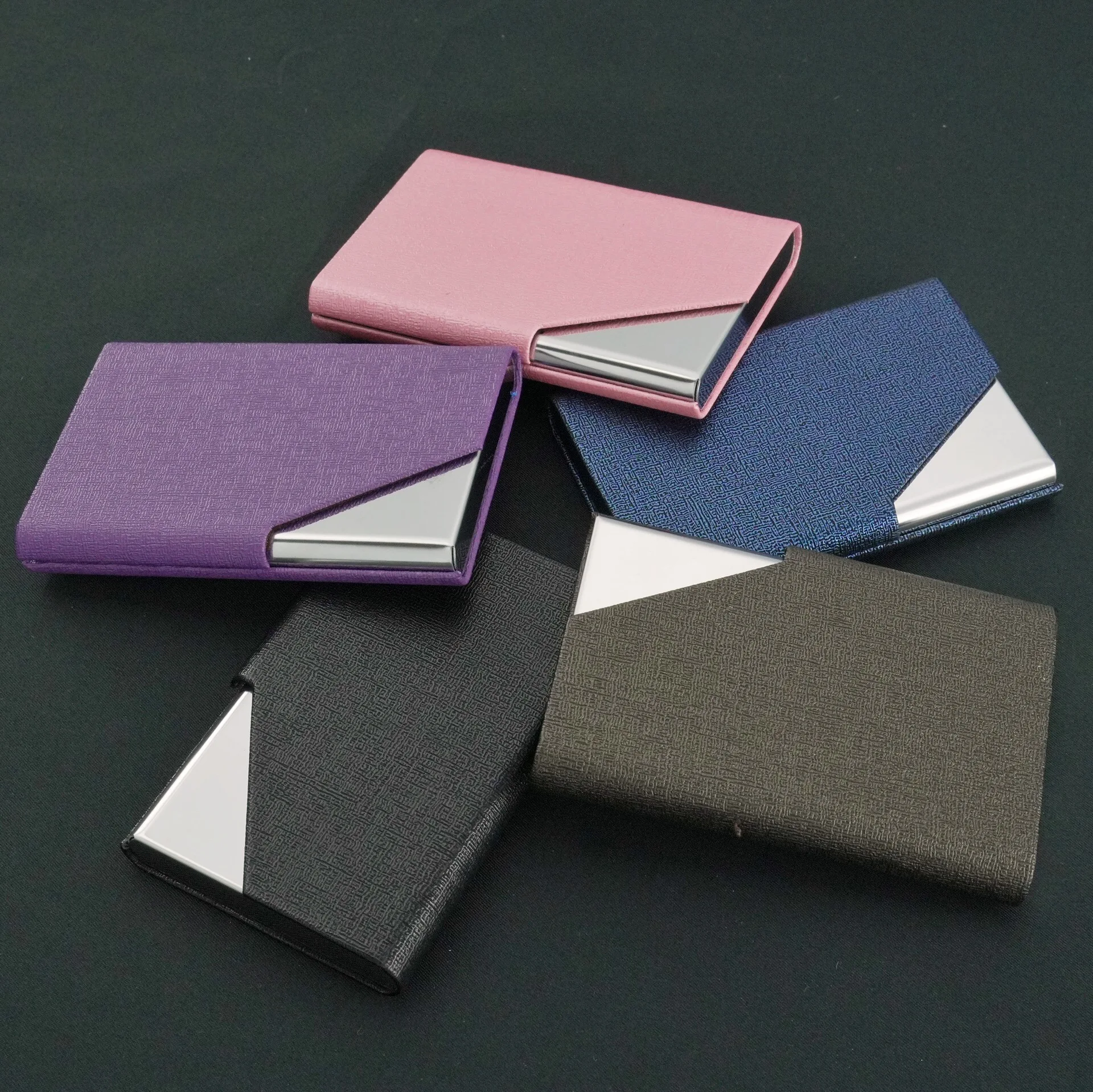 Business card box stainless steel metal card holder gift promotion enterprise gift business card case  card holders for men