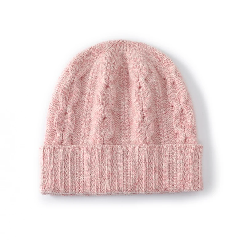 

Осенне-зимняя шапка из 100% шерсти, новый стиль, плетеная модная утолщенная шапка, универсальная вязаная шапка с защитой ушей, холодная шапка унисекс, теплая шапка