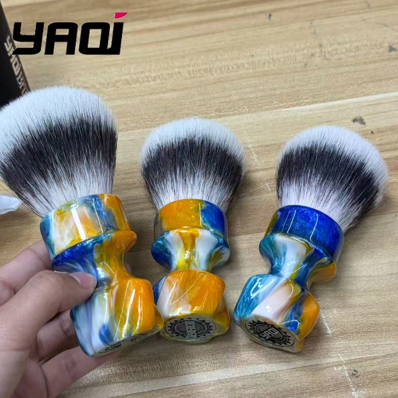 

2026 YAQI Starry Night 28MM Synthetic Hair Wet Shaving Brush for Men New Model