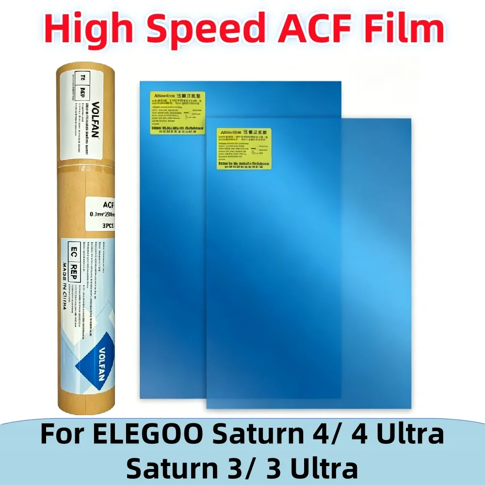 

VOLFAN 2Pcs 10 Inch ACF Film 290*195mm For Saturn 4 Ultra 16K Saturn 3 Ultra 0.3mm UV Resin 3D Printers Release Films ACF Sheet