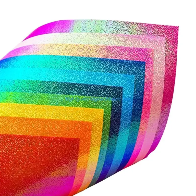 U2JE 50/100 قطعة من ورق الحرف اللامع الملون مقاس 15 سم مربعًا لامعًا