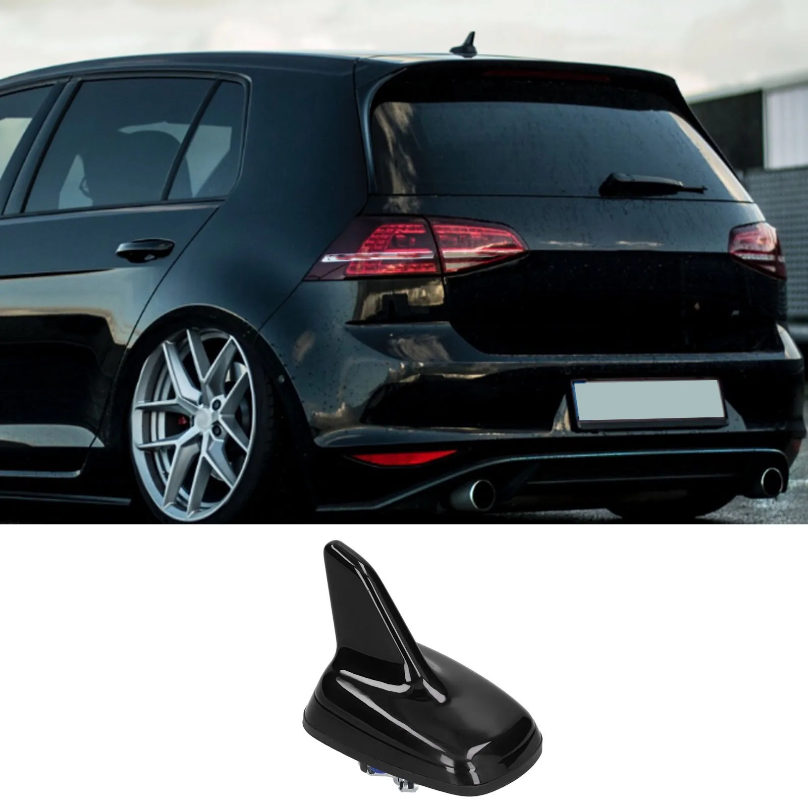 Antenna Shark Fin Shape 5Q0035507B5FQ Glossy Black Replacement for /Kodiaq/ 5E/Superb NP Shark Antenna Roof Antenna