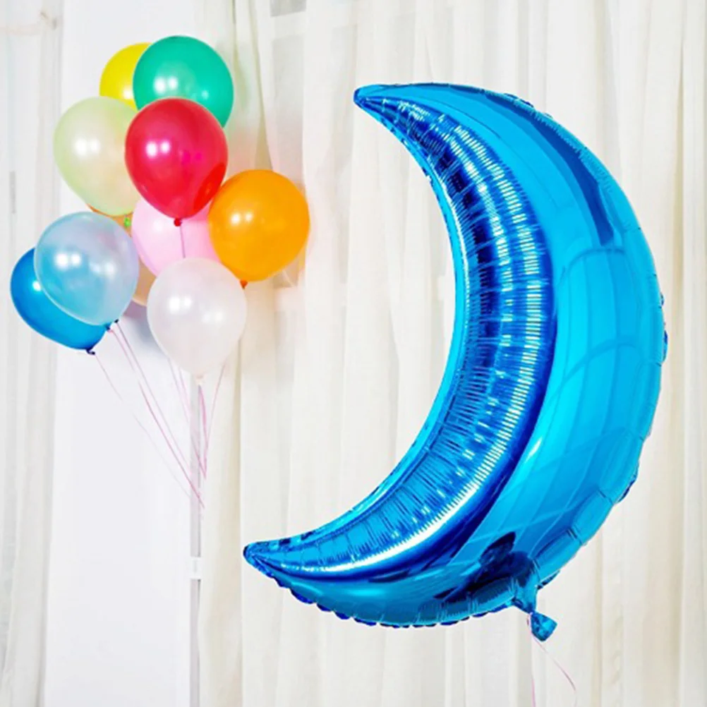 

Moon Balloons Blue Birthday Party Decoration Foil Balloon Wedding Anniversary Valentine Engagement Balloons
