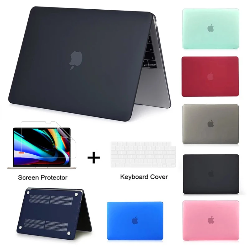 Capa dura do portátil para Apple Macbook, Mac Book Air Pro, Retina Novo, Touch Bar, Shell do saco, 11 ", 12", 13 ", 14", 13.6 ", A2681